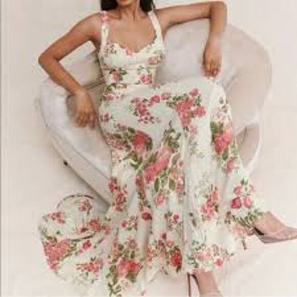 Reformation Lecce Dress in Corsage - Picture 4 of 15